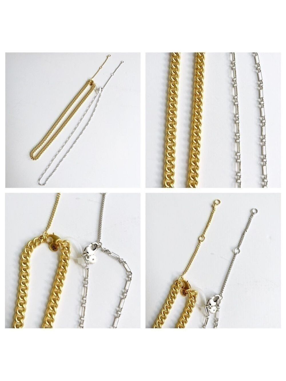 Madewell Mixed Metal Chain Necklace Set - Picture 7 of 13